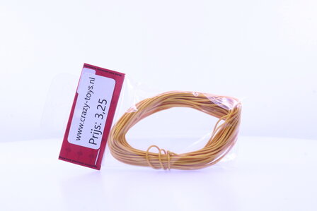 flexible electrisiteitsdraad 10 meter 0.2mm geel