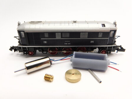 micromotor NM046C motor ombouwset voor Minitrix V 16, V 140