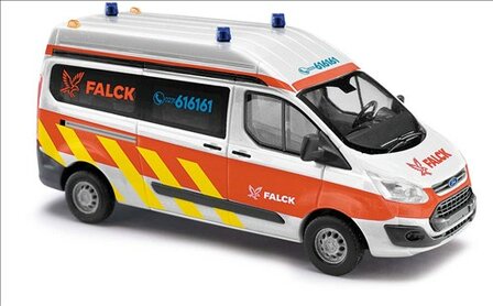 Busch 52515 HO Ford Transit Custom Bus, &raquo;Falck&laquo;
