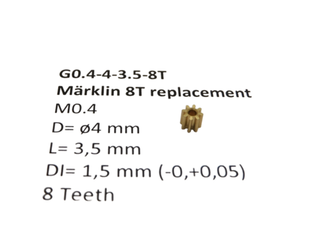 micromotor G0.4-4-3.5-8T Getriebe f&uuml;r  Marklin