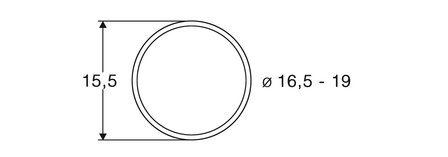 roco 40072 Traction tyres for DC locomotives.    For wheels with diameter 16.5&ndash;19.0 mm.1 (pcs/stuks/St&uuml;ck) 