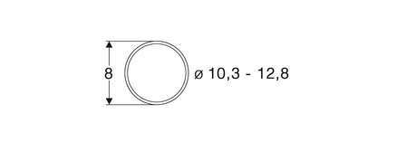 roco 40069 Tractiebanden voor gelijkstroommotoren.    Voor wielen met een diameter van 10,3&ndash;12,8 mm.1 (pcs/stuks/St&uuml;ck) 
