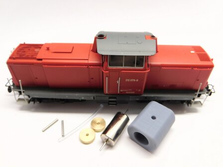 micromotor HBR005C motor ombouwset voor Brawa V100, BR 211, BR 212, BR 213, Am 847, &Ouml;BB Rh 2048