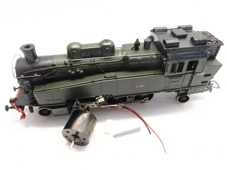 micromotor HP011G motor ombouwset HP011G Piko (G&uuml;tzold) BR 24 DR, BR 64 (DR, CSD), BR 75 (DR, KSStEB, SNCF)