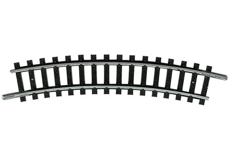 minitrxi 4914 N gebogen spoor met een radius van 194,6 mm