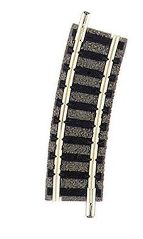 fleischmann 9122 N Gebogen rail R1, 15&deg;