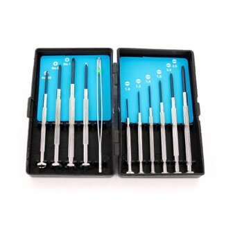 hobbytime tools HT1702 MINI PRECISION SCREWDRIVER SET &ndash; 11 PIECES