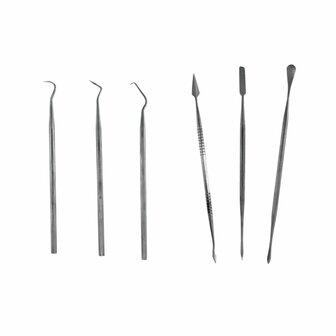 hobbytime tools HT1400 STAINLESS STEEL PROBE &amp; CARVER SET &ndash; 3 PROBES + 3 CARVERS