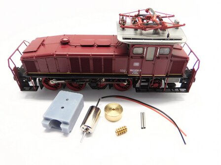 Micromotor HF014C Motorumbausatz f&uuml;r Fleischmann H0 BR 160, BR 169, E 60, E 69 u. a.