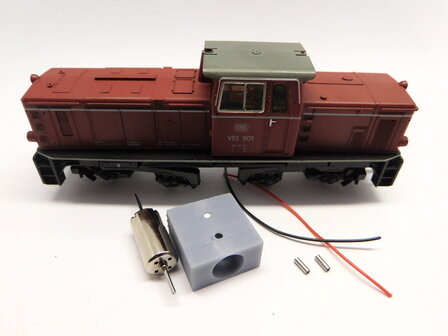 micromotor HSB004 ombouwset Bemo V 51, V 52, BR 251, NKB V 12, StLB VL 21