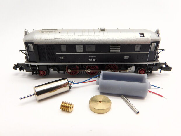 micromotor NM046C motor ombouwset voor Minitrix V 16, V 140