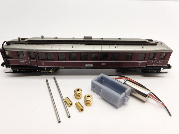 micromotor NM045C motor ombouwset voor Minitrix DB VT 62.9, DRG VT 851