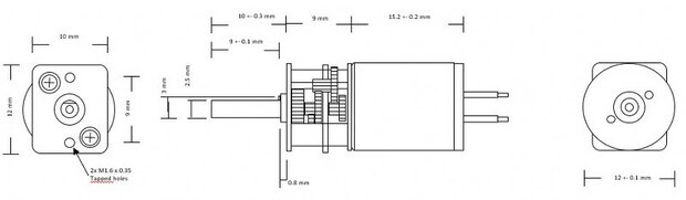 micromotor 1215R-298 = 47 rpm
