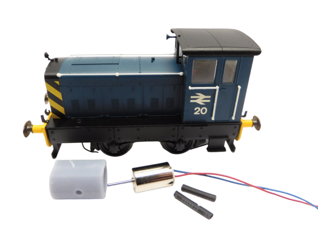 micromotor 0T005 Glockenankermotor f&uuml;r voor Hornby Class A1X Terrier, Peckett & Sons B2/W4, Rocket, Ruston Hornsby 48DS/88DS, 4wDH Sentinel