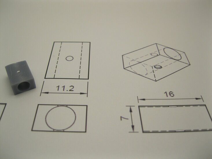 micromotor S029 motor behuizing voor fleischmann 6mm motor