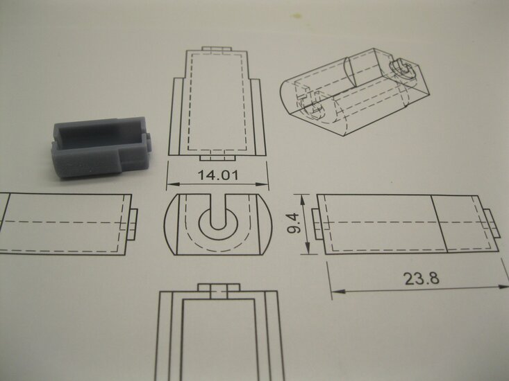 micromotor S037 motor behuizing voor Arnold Hornby motor 8mm