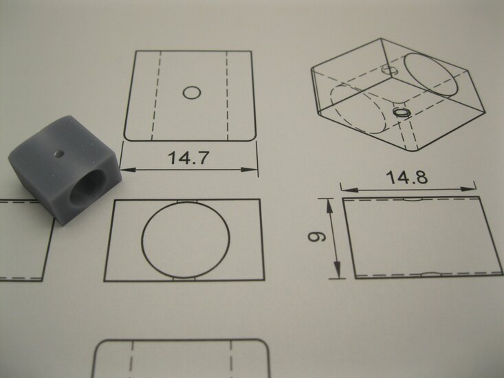 micromotor S033 motor behuzing voor Fleischmann vectron 8mm motor