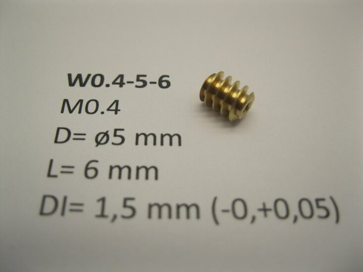micromotor wormwiel Replacement for Minitrix locos with our 1,5 mm axle adapters (Brass)