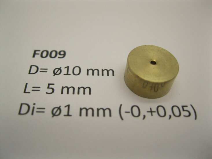 micromotor vliegwiel F009 ø10 x 5 x ø1 mm