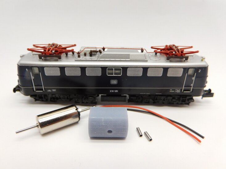 micromotor NH006 motor ombouwset voor Hobbytrain E10.1, BR 110, BR 112, BR 113, Model vanaf 2020