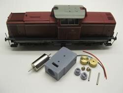 micromotor HR008C HO motor ombouwset voor Roco V 100, BR 211/212/213, BR 203/204, en andere