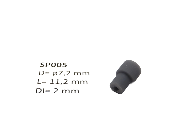 micromotor SP005 &oslash; 7.2 x 11.2 met kruis - &oslash; 2 mm cardankoppelingshouder