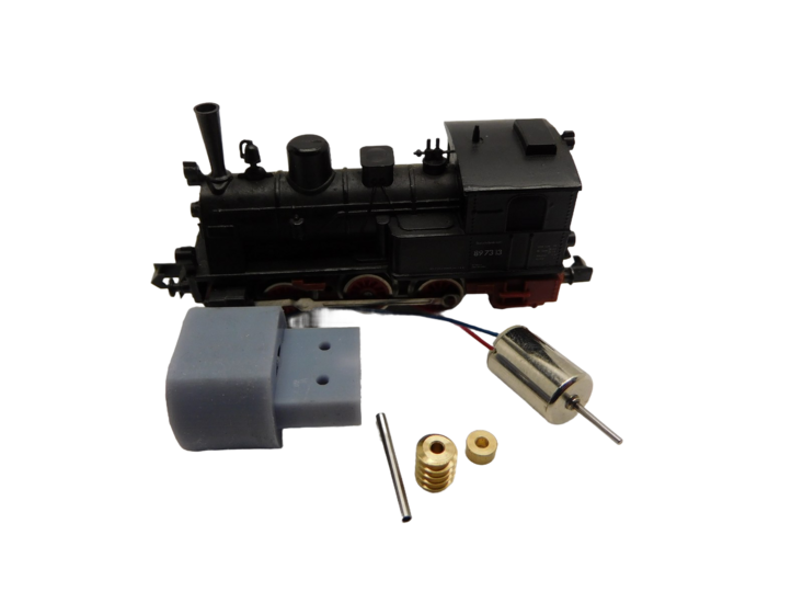 micromotor NA026C motor ombouwset voor Arnold DB, DSB BR 89.7, DR 89.6, DB BR 80, Renfe 030, US Western - Lok (UP, W&amp;A, RG, B&amp;O, N&amp;W, WP, SP, SF, Wabash)
