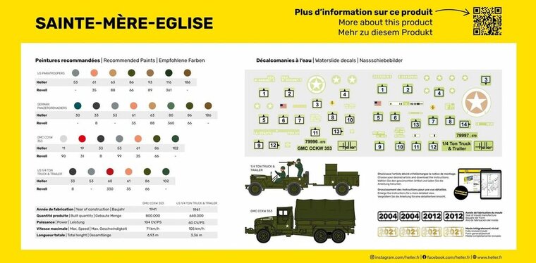 Heller 50327 Sainte-Mère-Eglise Bouwpakket Schaal 1:72