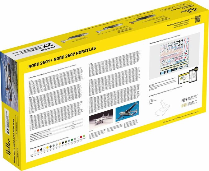 Heller 55374 STARTER KIT Nord 2501 + Nord 2502 "NORATLAS" TWINSET Bouwpakket Schaal 1:72