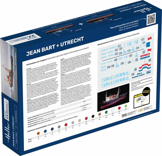 Heller 55602 STARTER KIT JEAN BART + UTRECHT Twinset Bouwpakket Schaal 1:200
