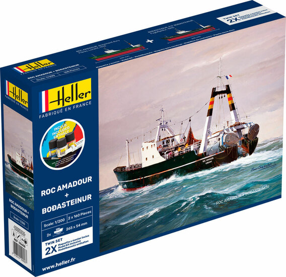 Heller 55608 STARTER KIT ROC AMADOUR + BODASTEINUR Twinset Bouwpakket Schaal 1:200