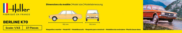 Heller 56176 STARTER KIT K70 Bouwpakket Schaal 1:43