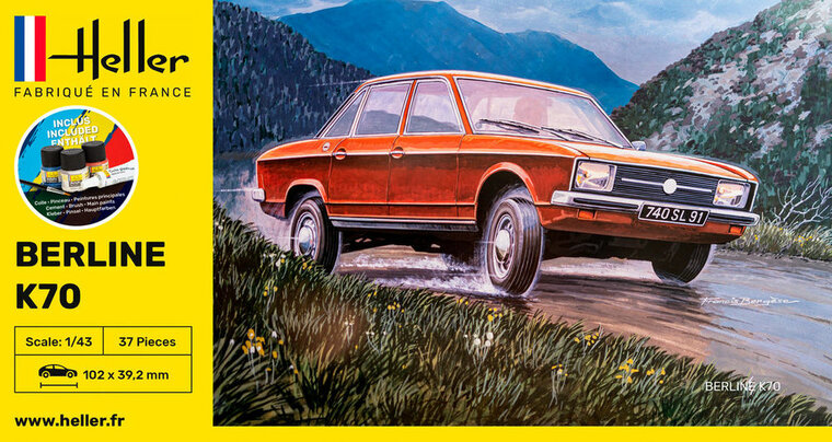Heller 56176 STARTER KIT K70 Bouwpakket Schaal 1:43
