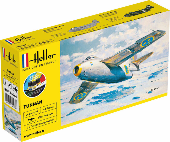 Heller 56260 STARTER KIT Tunnan Bouwpakket Schaal 1:72