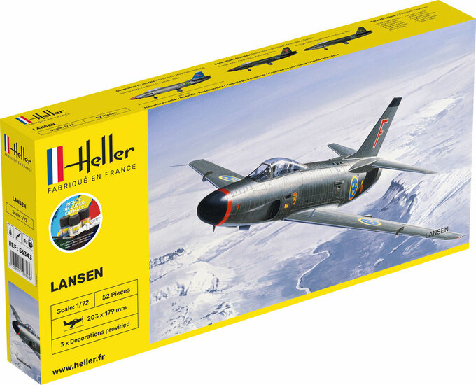 Heller 56343 STARTER KIT Lansen Bouwpakket Schaal 1:72