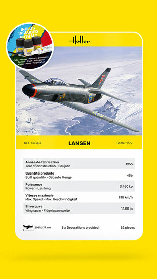 Heller 56343 STARTER KIT Lansen Bouwpakket Schaal 1:72