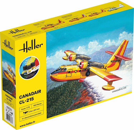 Heller 56373 STARTER KIT Canadair CL-215 Bouwpakket Schaal 1:72