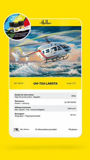 Heller 56379 STARTER KIT UH-72A Lakota Bouwpakket Schaal 1:72