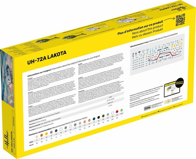 Heller 56379 STARTER KIT UH-72A Lakota Bouwpakket Schaal 1:72