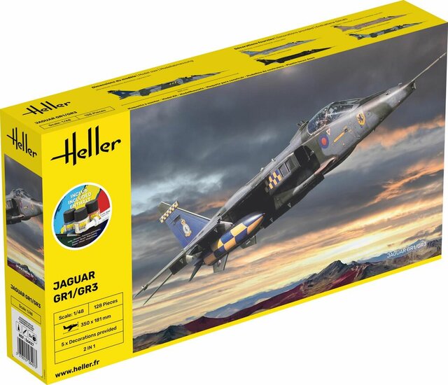 Heller 56427 STARTER KIT Jaguar GR1/GR3 Bouwpakket Schaal 1:48