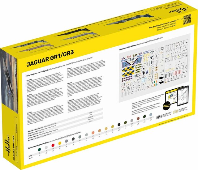 Heller 56427 STARTER KIT Jaguar GR1/GR3 Bouwpakket Schaal 1:48