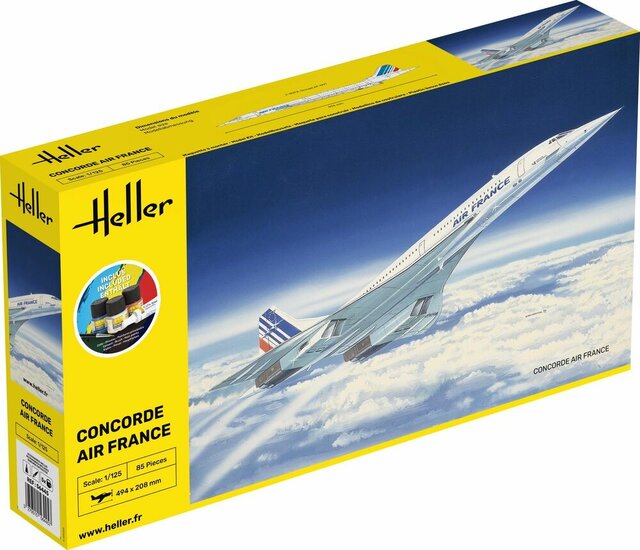 Heller 56445 STARTER KIT Concorde Bouwpakket Schaal 1:125