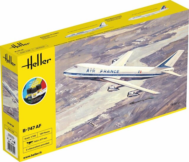Heller 56459 STARTER KIT B-747 AF Bouwpakket Schaal 1:125