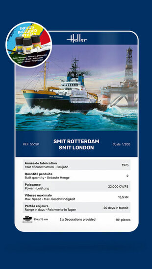 Heller 56620 STARTER KIT Smit Rotterdam Bouwpakket Schaal 1:200