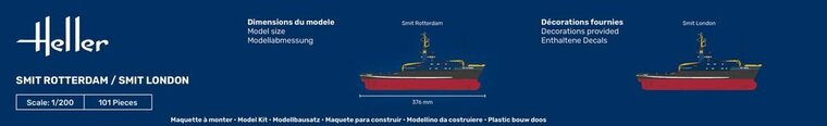 Heller 56620 STARTER KIT Smit Rotterdam Bouwpakket Schaal 1:200