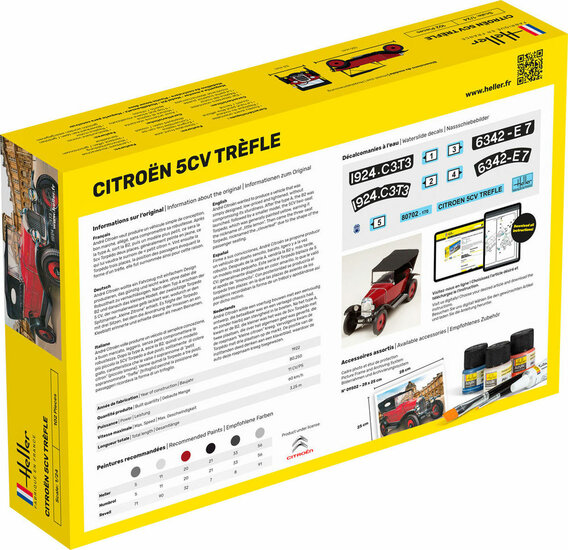Heller 56702 STARTER KIT Citroen Trefle Bouwpakket Schaal 1:24