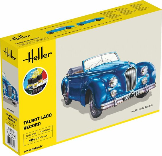 Heller 56711 STARTER KIT Talbot Lago Record Bouwpakket Schaal 1:24