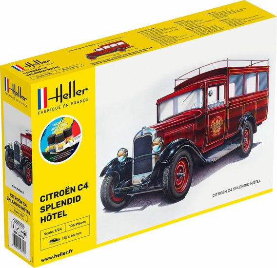 Heller 56713 STARTER KIT Citroen C4 "Splendid Hotel Bouwpakket Schaal 1:24