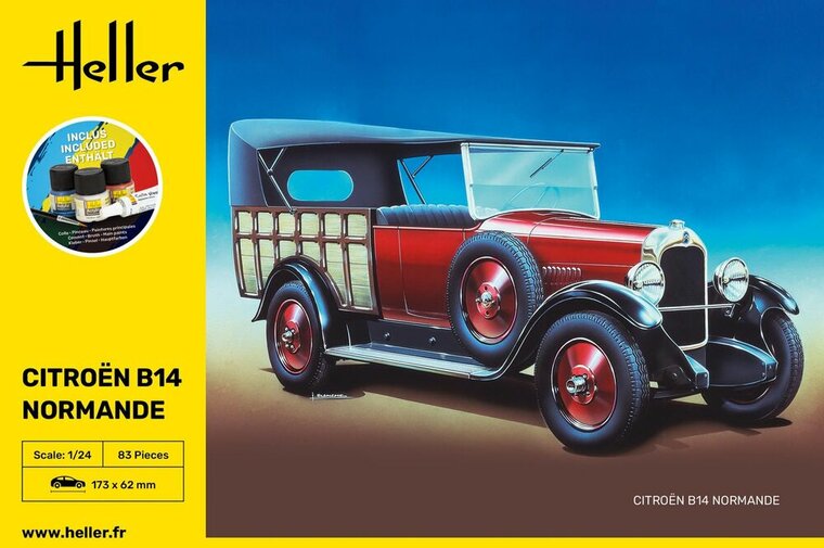 Heller 56729 STARTER KIT Citroen B14 Normande Bouwpakket Schaal 1:24