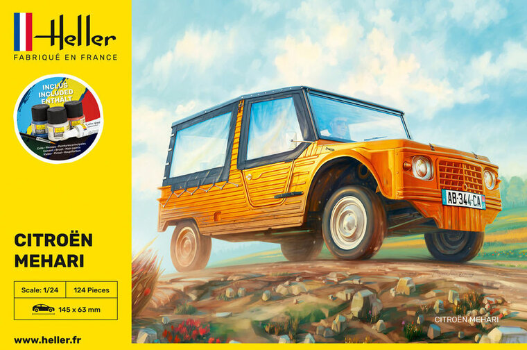 Heller 56760 STARTER KIT Citroen Mehari (Version 1) Bouwpakket Schaal 1:24